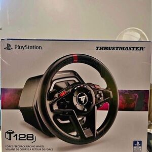 Sony Thrustmaster T128 Racing Wheel - Black and Red